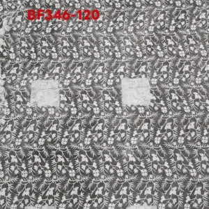YX1274-1 Chinese Lace 10 Yards Custom Pattern Dyeing Embroidered Water-Soluble Lace Fabric for White Wedding Dress