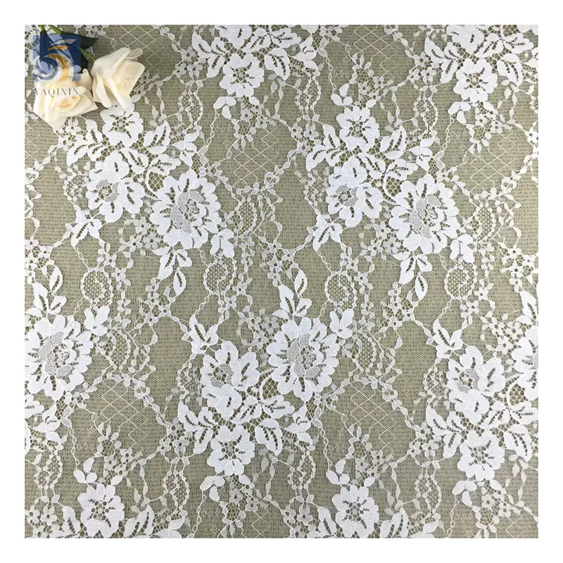 YX2600 Personalized Wholesale Price Chantilly Lace Fabric Eyelash Woman Red Lace Dress Fashion Lace Fabric