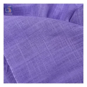 YX2377 Guangzhou YaQiXin Factory 189gsm/120gsm Wholesale Solid 100% Pure Linen Fabric for Clothing