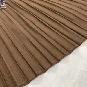 YX1630 Pleated School Uniform Fabric 80 Polyester 20 Cotton 4cm Pleats Fabric for Girls Uniform Skirt