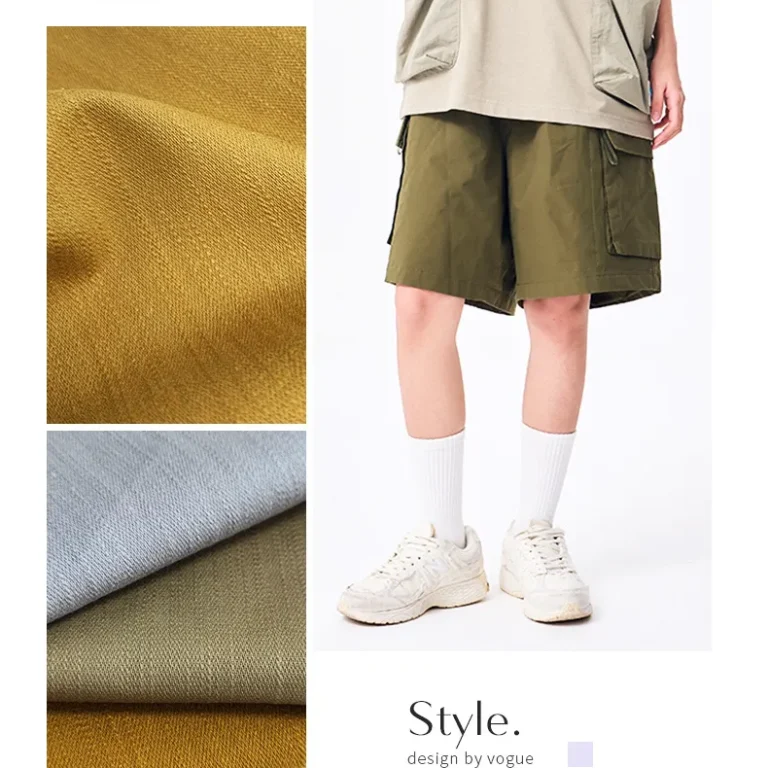 A2232-11 Cotton Slub Twill Fabric Denim Style 300GSM Pants Trousers Casual Wear Fabric